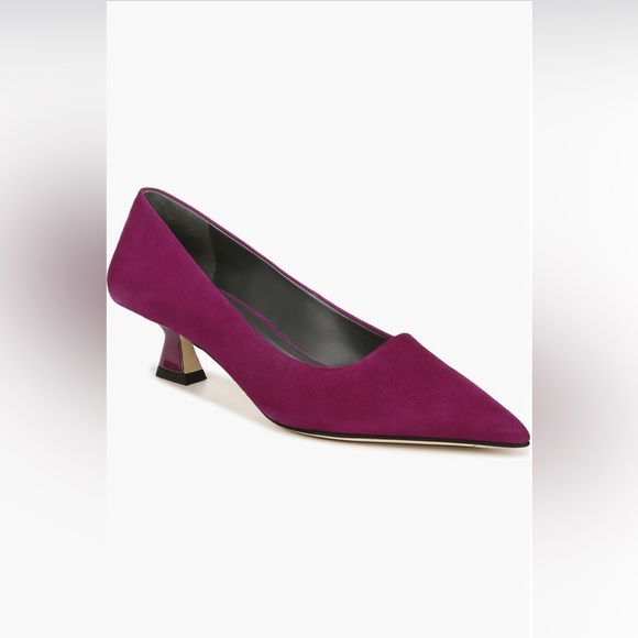 NIB Sarto by Franco Sarto Diva Kitten Heel Pointed Toe Pump Raspberry - Picture 1 of 10